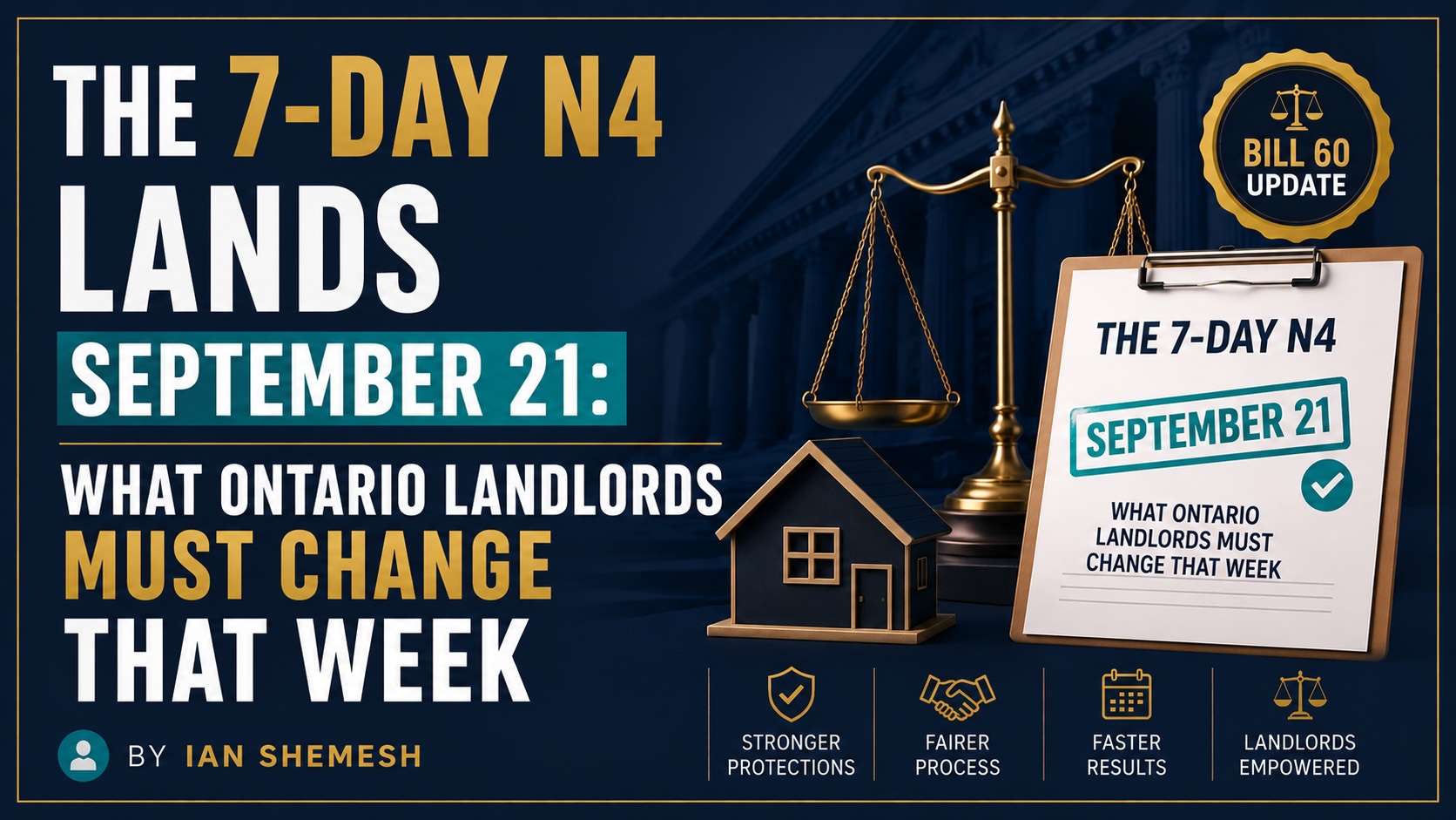 The 7-Day N4 Lands September 21: What Ontario Landlords Must Change That Week