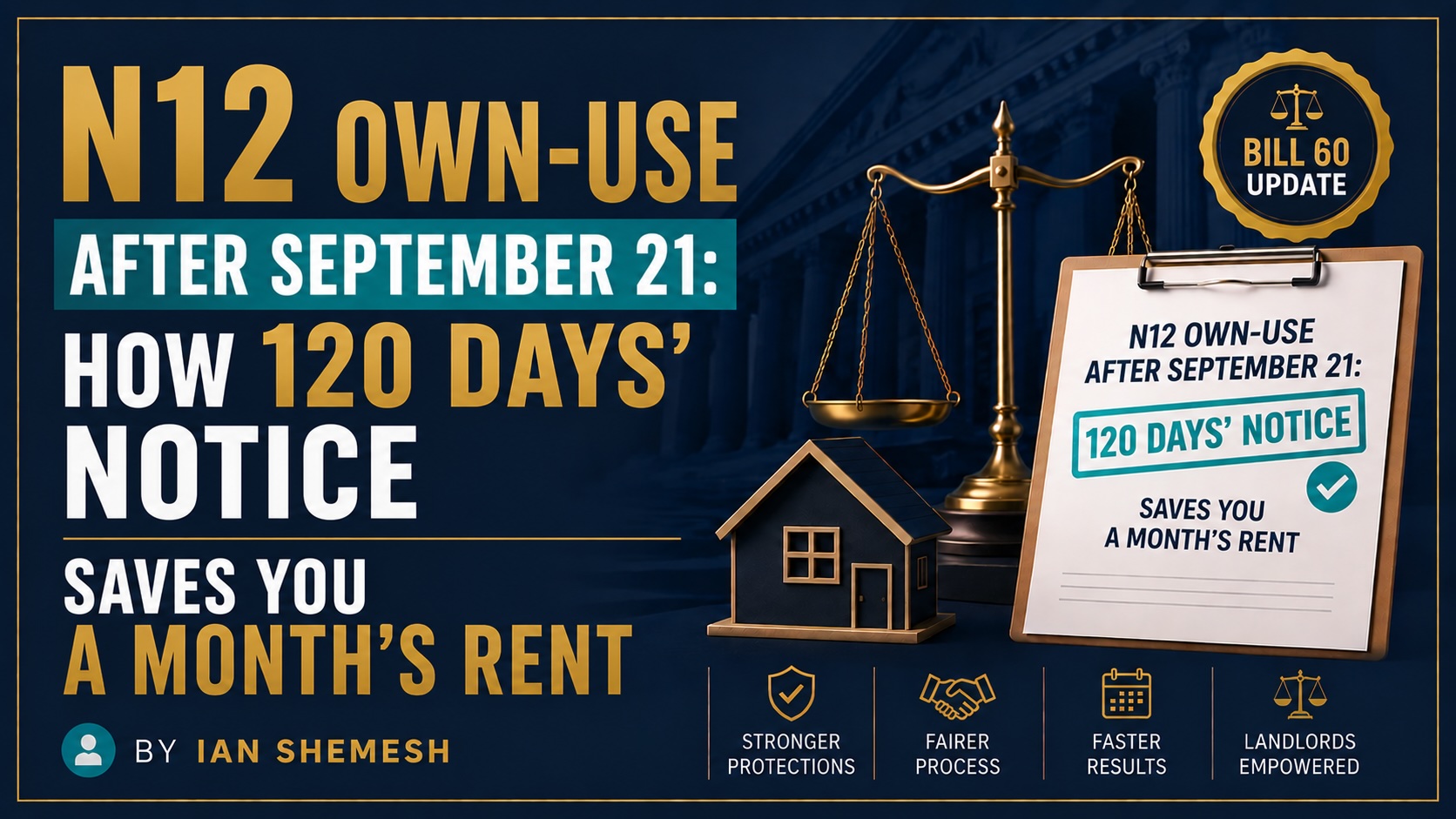 N12 Own-Use After September 21: How 120 Days Notice Saves You a Month Rent