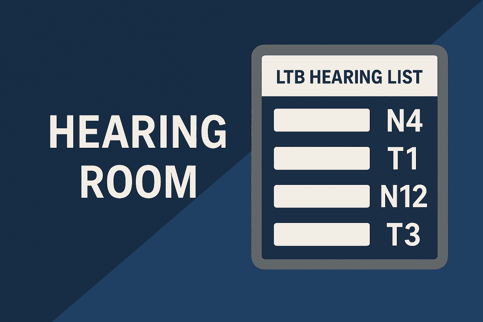 LTB hearing room